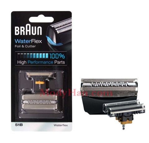 Braun Waterflex replacement Foil & Cutter-Set-51B Black