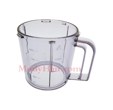Braun Spare parts small Jug for food processor plastic K1000-K3000 