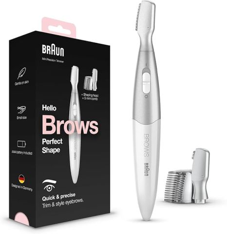 Modyhan Braun FG1106 Women's Eyebrow Trimmer Hair Removal Face - White