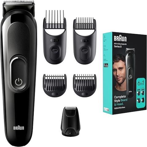 Modyhan Braun MGK3410 All-in-One Style Kit Series 3 6-in-1 Complete Style - Black 