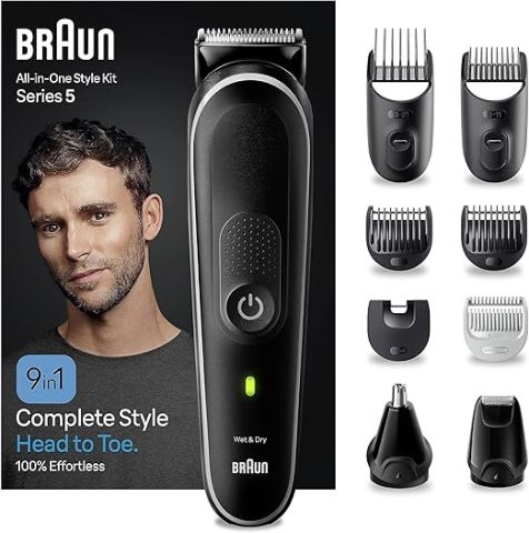 Modyhan Braun MGK5420 9-in-1 Style Kit 5 Beard Hair Trimmer - Grey