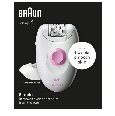 Modyhan Braun SE1-010 Silk-épil 1Epilator for Women - White