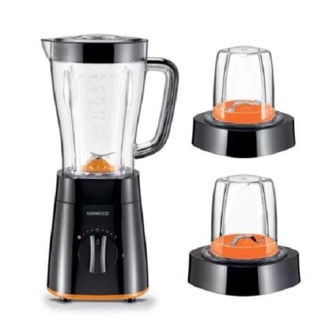 Modyhan Kenwood BLP15.360BK Blender with 2 Mills 500 Watt 1.5 Liter - Black