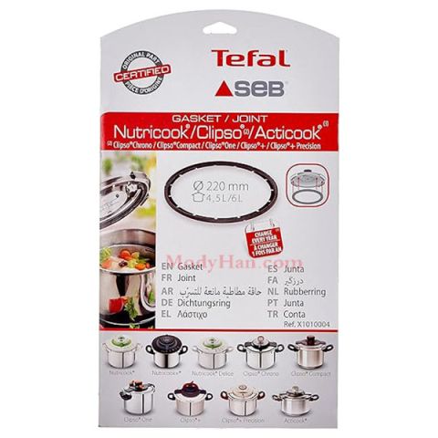 modyhan SEB/TEFAL clipso one Pressure cooker 8-10 liters spare parts, gasket original